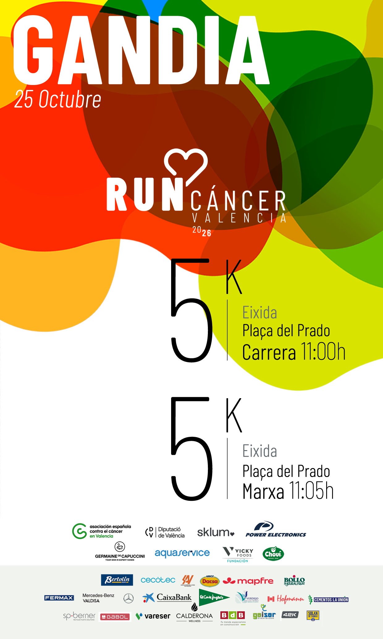 Gandia Contra el Cáncer 2026 Logo