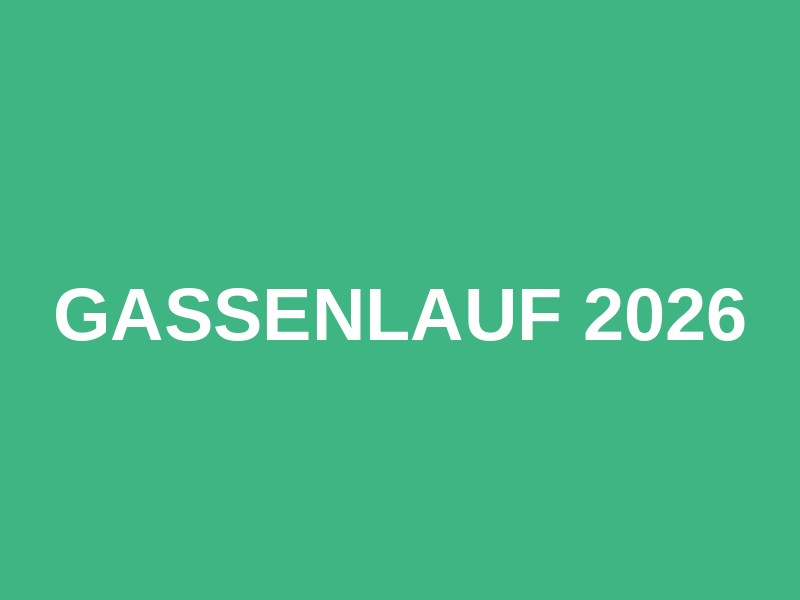 Gassenlauf 2026 Logo