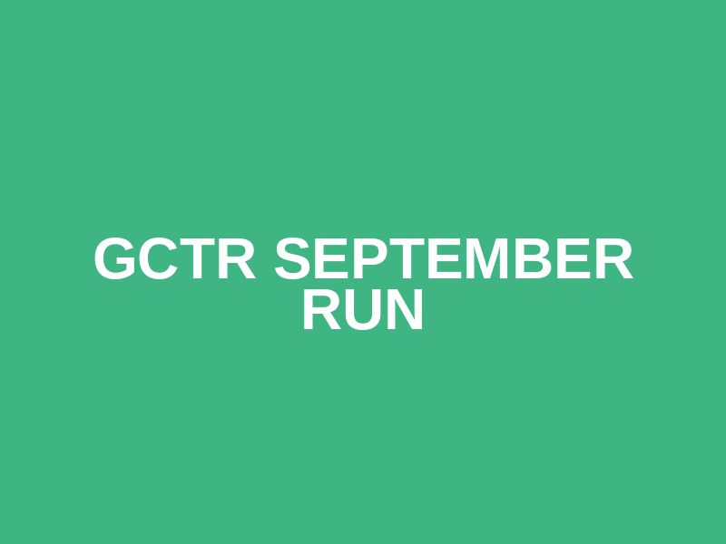 GCTR September Run Logo