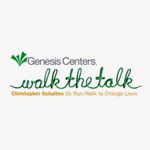 Genesis Centers: Walk the Talk, the Christopher Schultes 5K Run/Walk for Recovery Logo