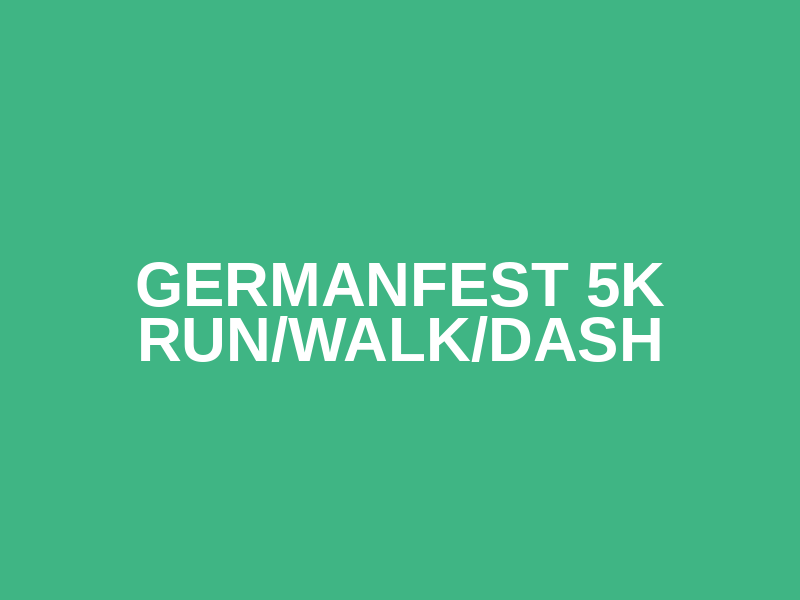 Germanfest 5K Run/Walk/Dash Logo