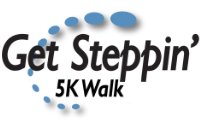 Get Steppin' 5K Walk Logo