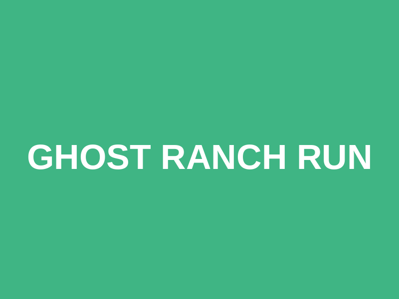 Ghost Ranch Run Logo