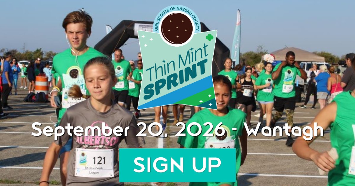 Girl Scouts of Nassau County Thin Mint Sprint 5K Race & 1 Mile Family 2026