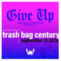 GIVE UP Trash Bag Century 2026 Logo