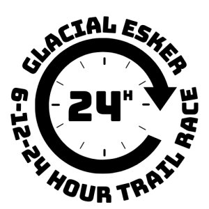 Glacial Esker 6-12-24 Hour Trail Race Logo