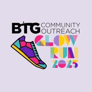 GLOW Run 5K hosted by BTG Community Outreach Logo