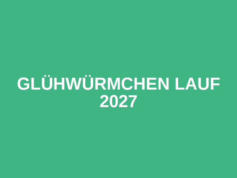 Glühwürmchen Lauf 2027 Logo