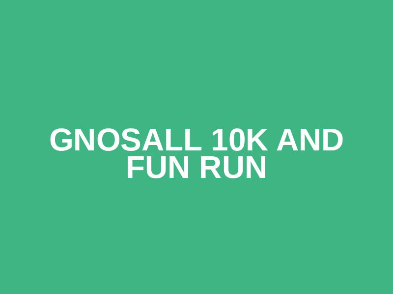 Gnosall 10k and Fun Run Logo