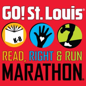 GO! St. Louis Read, Right & Run Marathon® Logo