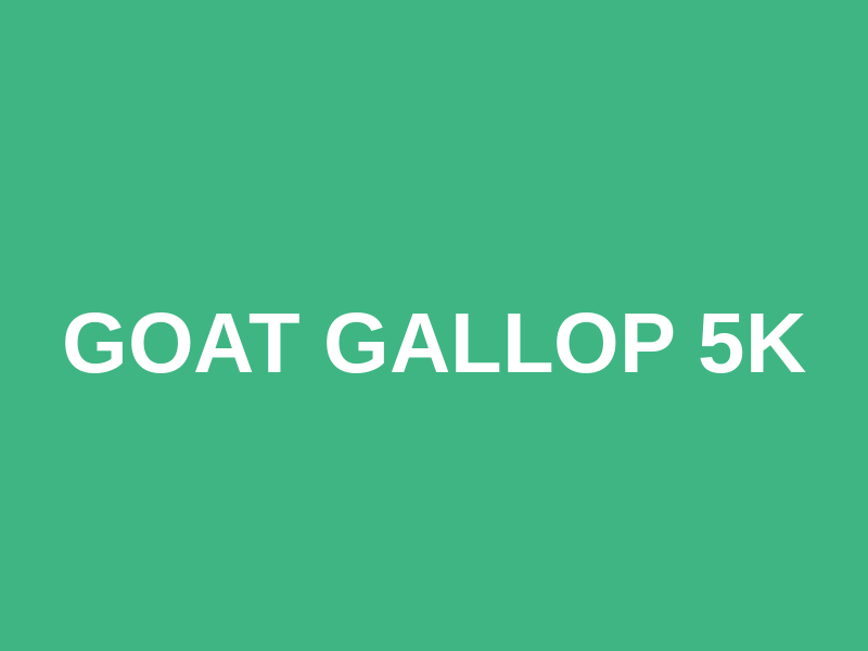 Goat Gallop 5K Logo