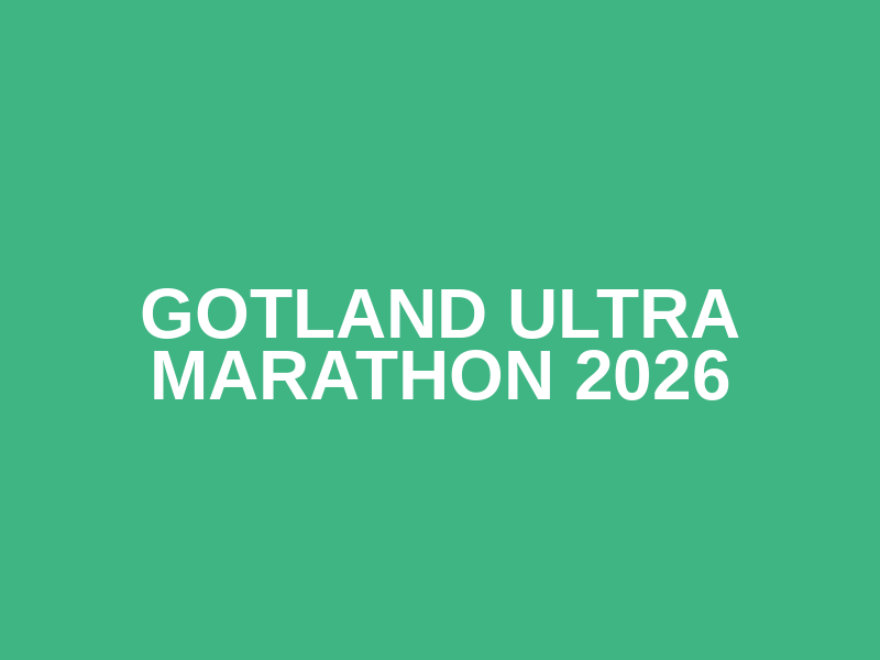 Gotland Ultra Marathon 2026 Logo