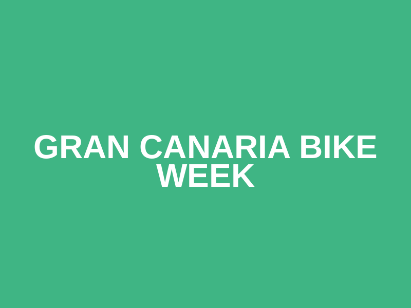 Gran Canaria Bike Week Logo
