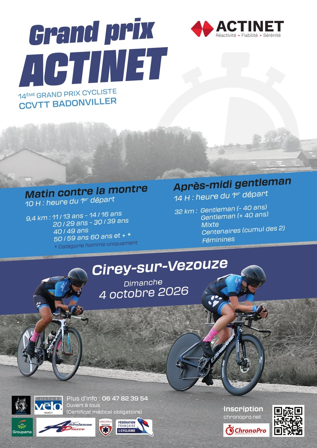 Grand Prix Cycliste ACTINET – CLM et Gentlemen
