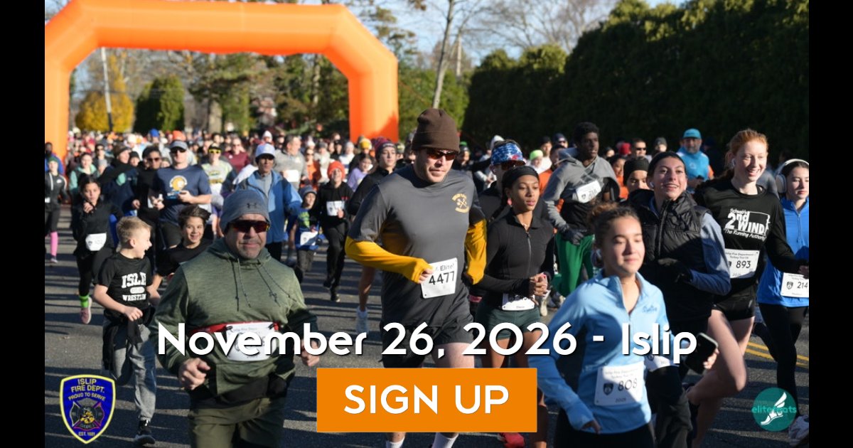 Great South Bay 5K Turkey Trot Sponsored by Islip Fire Department 2026 Logo