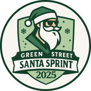 Green Street Santa Sprint Logo