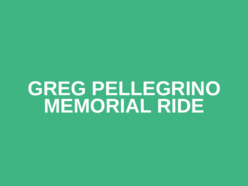 Greg Pellegrino Memorial Ride Logo