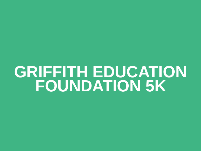 Griffith Education Foundation 5k Logo