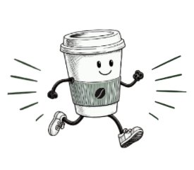 Grounded in Community: Coffee Run/Walk 5K Logo