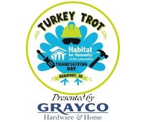 Habitat for Humanity of the Lowcountry's TURKEY TROT 5K Logo