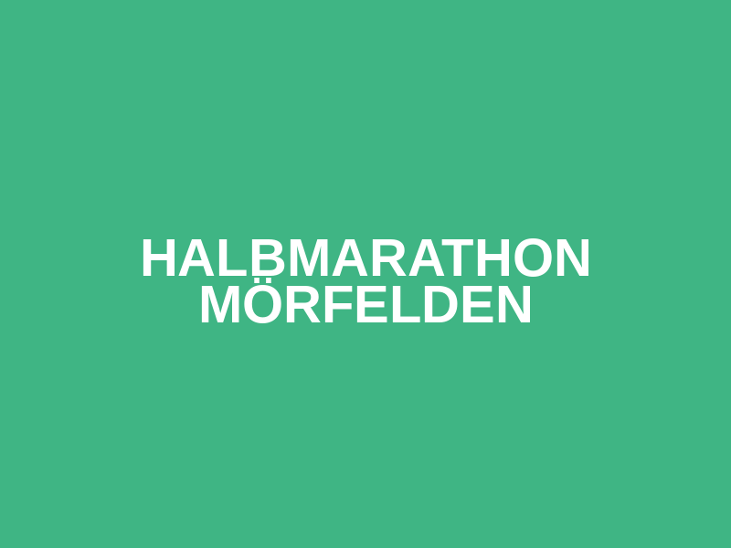 Halbmarathon Mörfelden Logo