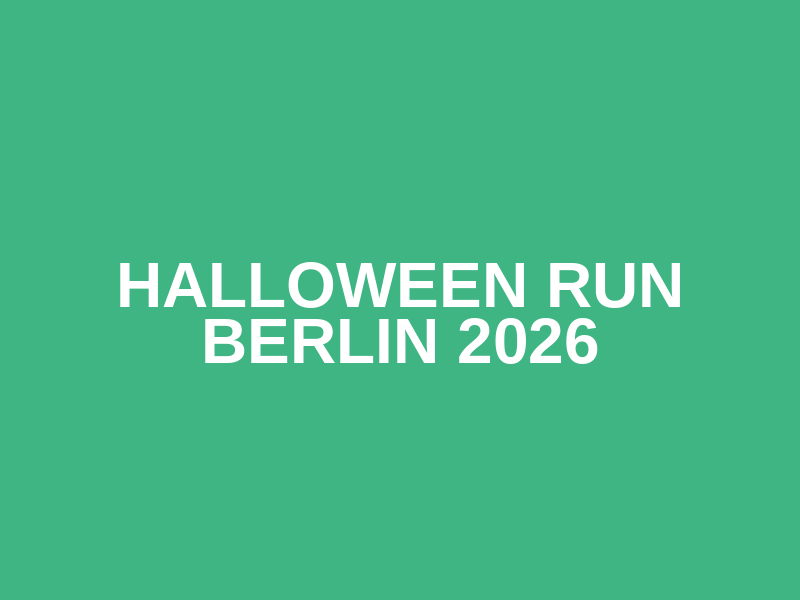 Halloween Run Berlin 2026 Logo