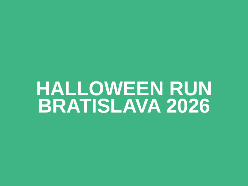 Halloween Run Bratislava 2026 Logo