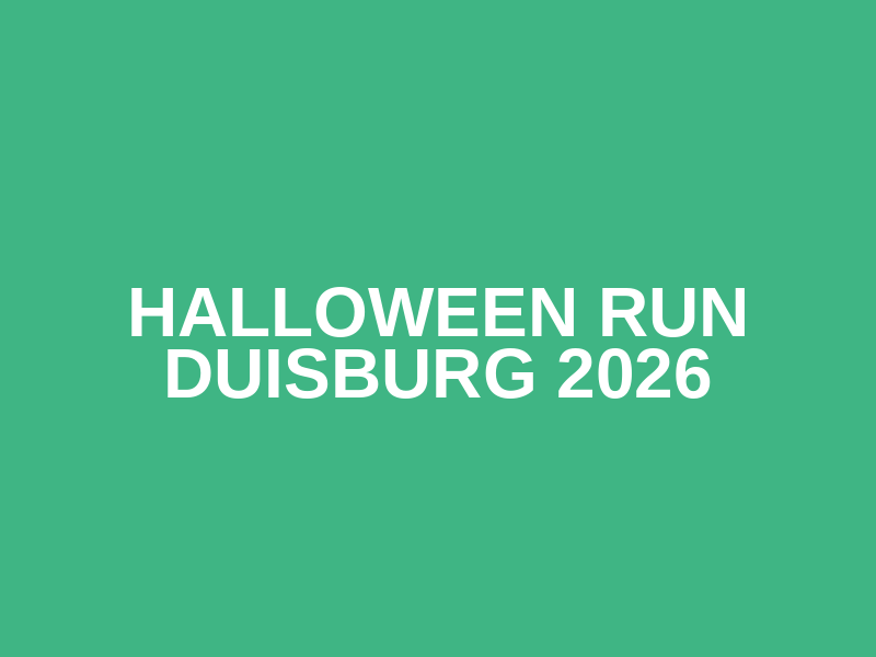 Halloween Run Duisburg 2026 Logo