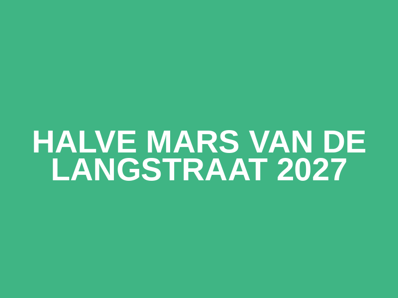 Halve Mars van De Langstraat 2027 Logo