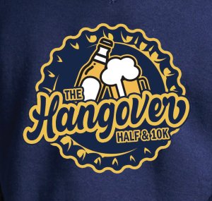 Hangover Half Marathon and 10K Logo