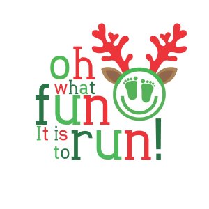 Happyfeat's Run Run Rudolph 5K Logo