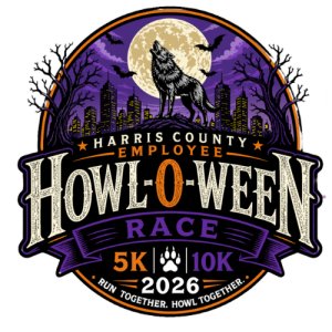Harris County HOWL-O-WEEN Race Logo