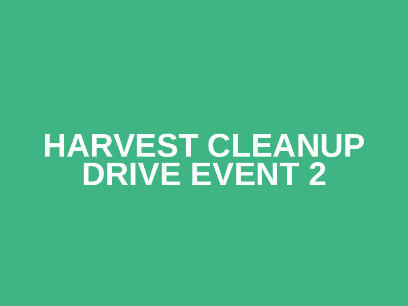 Harvest Cleanup Drive Event 2 Logo