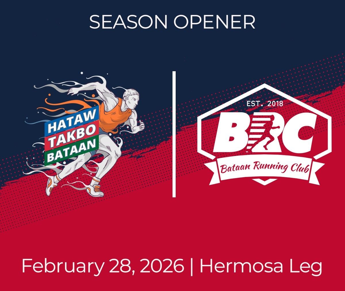 Hataw Takbo Bataan 2026 (Samal Leg) Logo