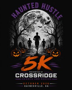 Haunted Hustle 5K presented by Crossridge Search and Rescue Logo