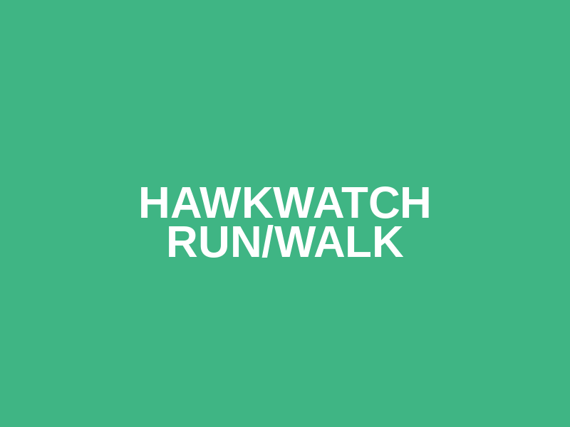 HawkWatch Run/Walk Logo