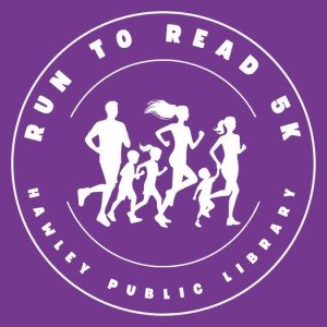 Hawley Public Library Run to Read 5K Logo