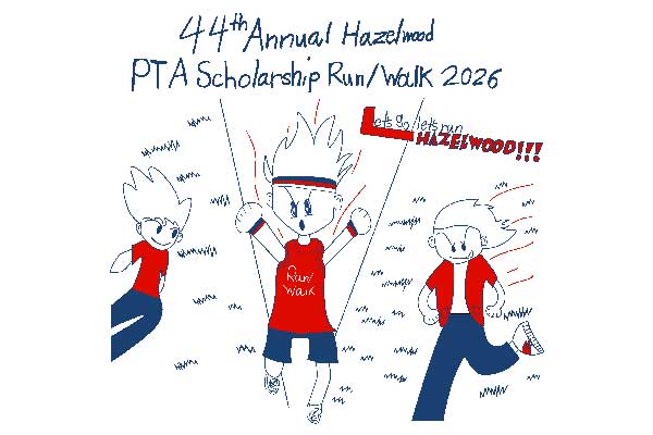 Hazelwood PTA Scholarship Run/Walk Logo