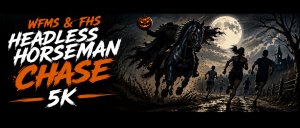 HEADLESS HORSEMAN FUN RUN & 5K Logo