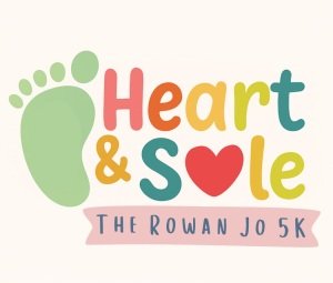 Heart & Sole: The Rowan Jo 5K Logo