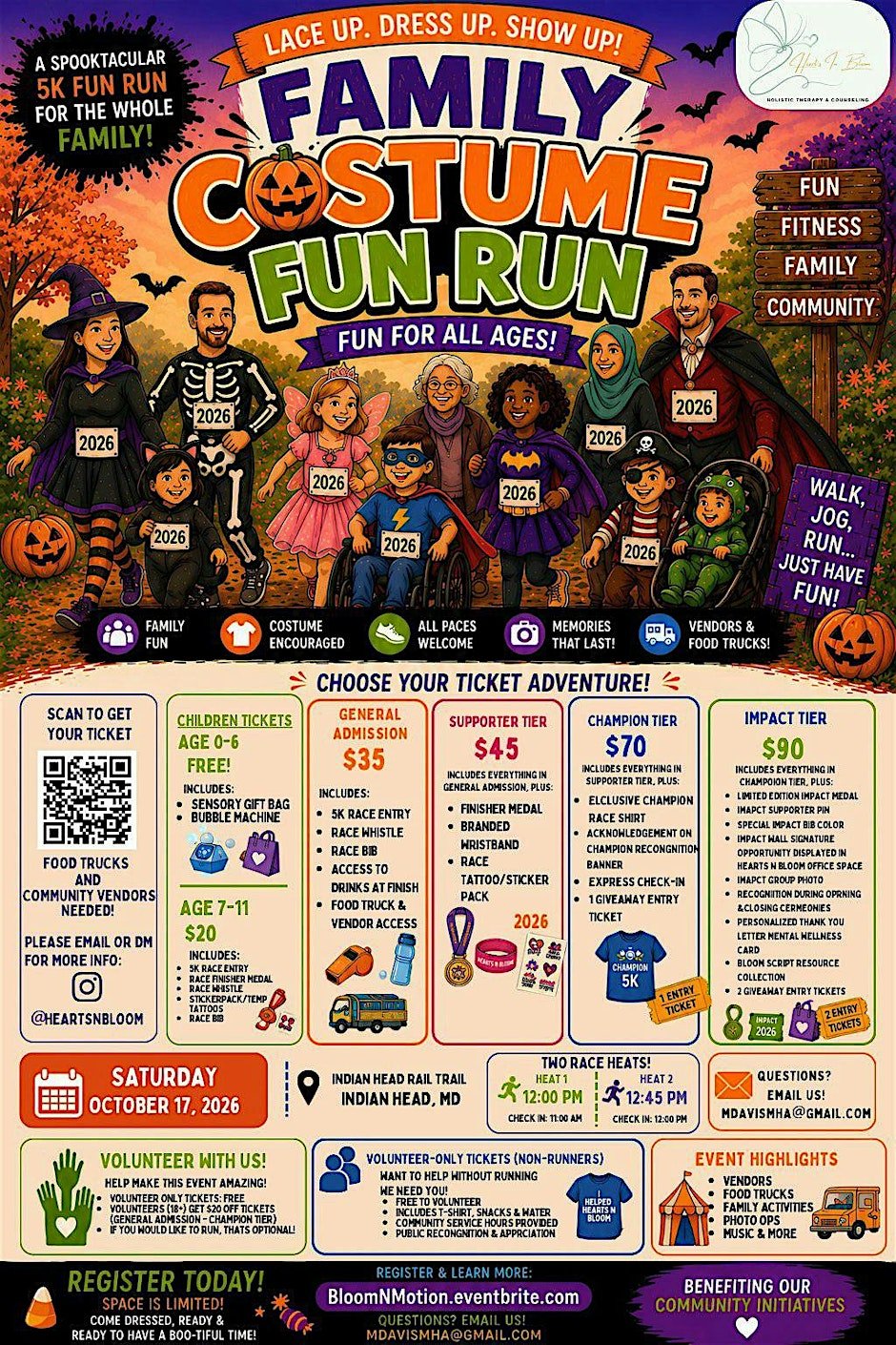 Hearts N Bloom 1st Annual Family Fun Run!