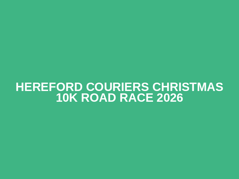 Hereford Couriers Christmas 10k Road Race 2026 Logo