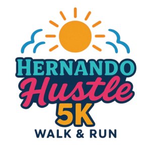 Hernando Hustle 5K Walk & Run Logo