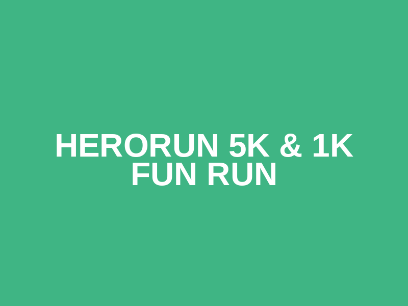 HeroRun 5K & 1K Fun Run Logo