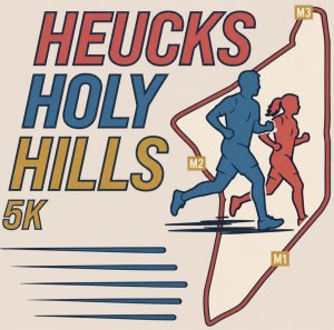 Heucks Holy Hills 5k Logo