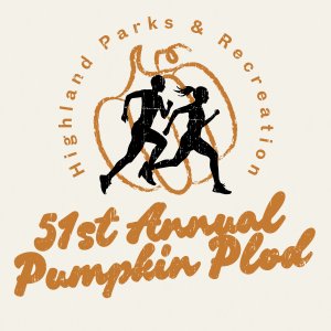 Highland Parks & Recreation's 51st Annual Pumpkin Plod Logo