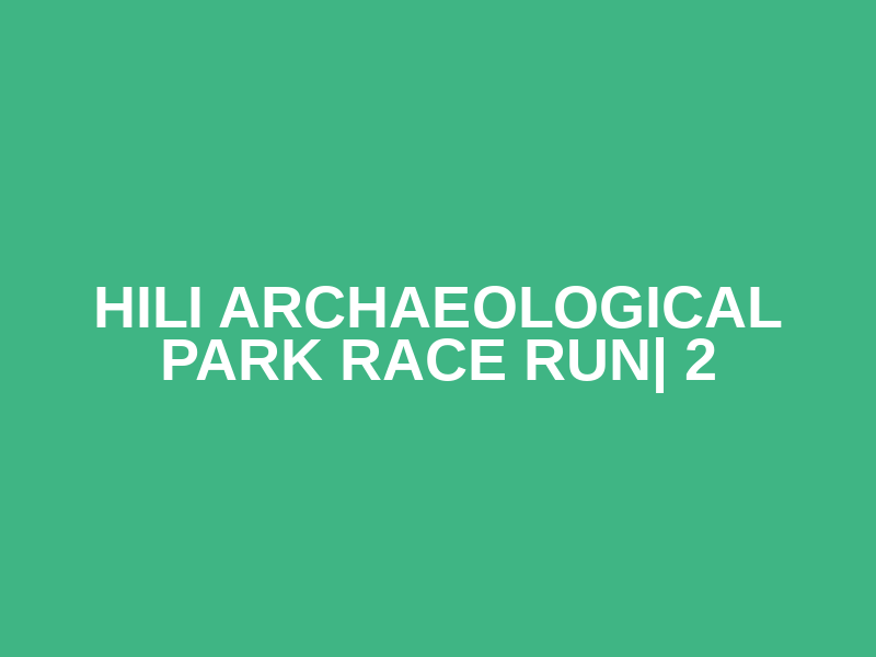 Hili Archaeological Park Race Run| 2 Logo