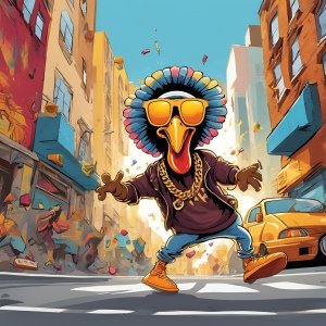 Hip-Hop Turkey Trot Logo