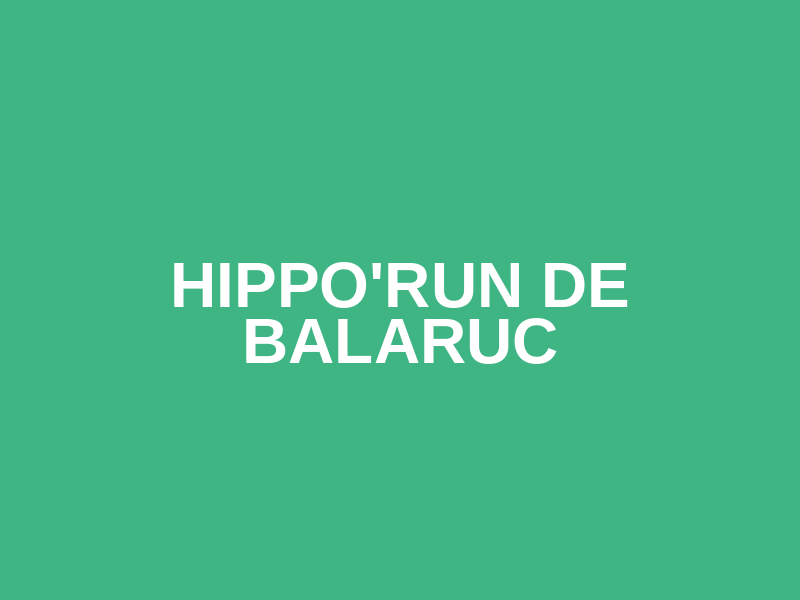 Hippo'Run de Balaruc Logo