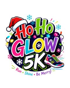 Ho Ho Glow 5K Logo